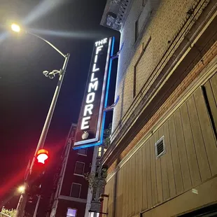 the fillmore sign on the side of a building