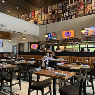the dining area