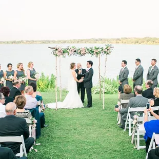 Stunning views of White Rock Lake. Photo: Amanda Jameson Weddings