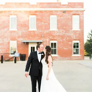 The 1920's urban industrial style architecture makes a striking impression. Photo courtesy: Jenny Bright Photography