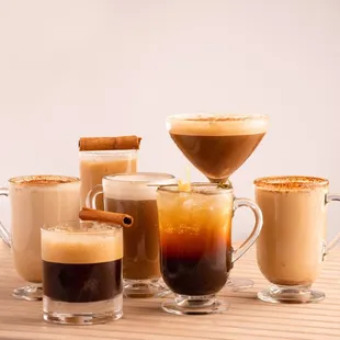 Coffee Cocktails- Iced coffee, hot coffee, alcoholic coffee.