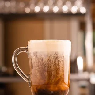 Coffee Cocktails: Oatmeal Cookie: Espresso, vanilla, dash cinnamon, steamed oat milk