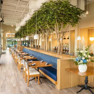 Interior seating and dining area