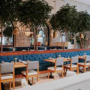 The Finch American Grill - greenery, banquettes, open, airy, union station