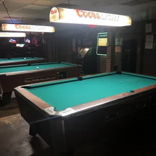 Pool tables!