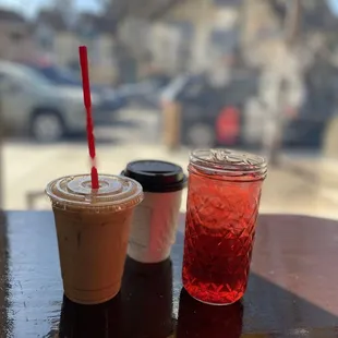 Pulla Latte - 12 oz, hibiscus tea and cappuccino