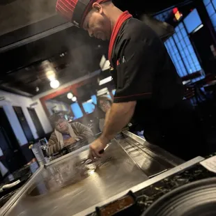Ozzie was a riot and cook a delicious meal