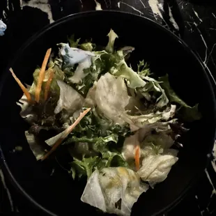 The salad.