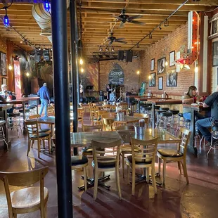 people sitting at tables