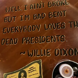 In case you weren't blues educated. The tables help. Well done!