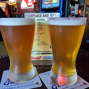 Schooner&apos;s of Manny&apos;s and Space Dust IPA for $3.75 each.