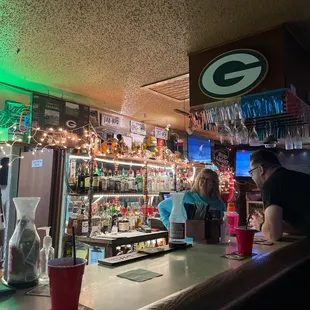 The owner and bartender