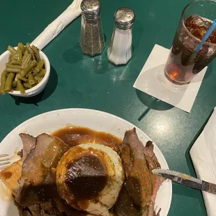 Roast beef Manhattan