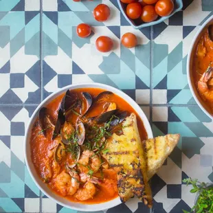 Cioppino, featuring all sustainable seafood