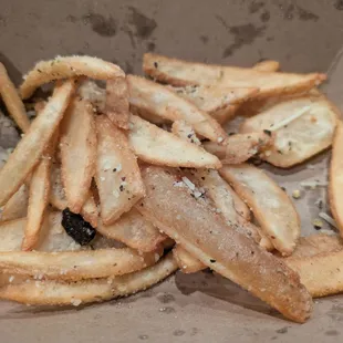 The second half of the truffle fries at The First Seat, Bentonville