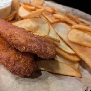 Fish and chips at The First Seat, Bentonville
