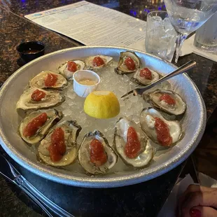 Raw Oysters Half Shell