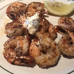 Grilled shrimp seasoned well