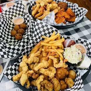 Fried platters: Super Combo and Holy Shellfish