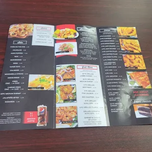 The menu
