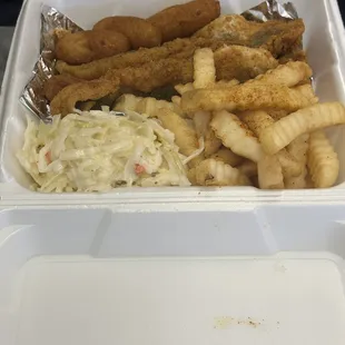 Whiting, fries &amp; coleslaw