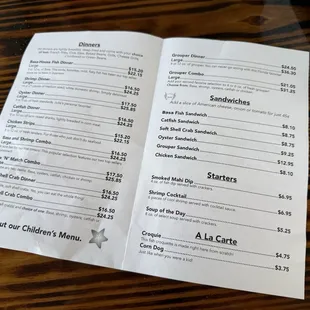 Menu inside