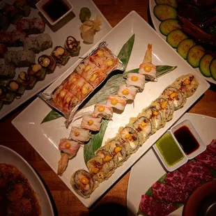 food, sushi and sashimi, sushi, sashimi