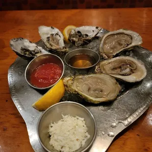 Oyster sampler. Yum