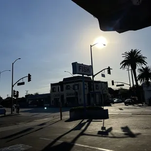 outside