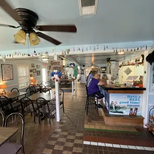 the interior of a restaurant