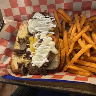 Philly cheese steak (awesome)