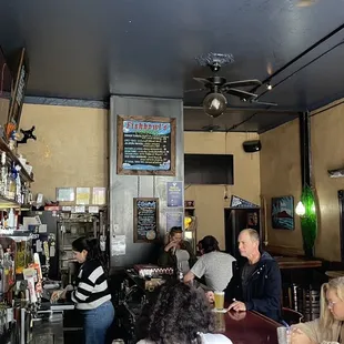 customers at the bar