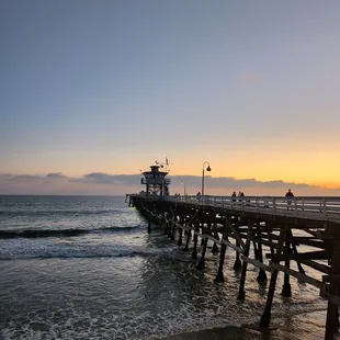 Beautiful sunset view from our patio seating.