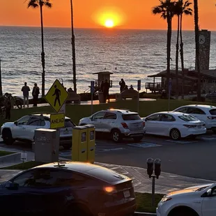 View from the street. Very slow traffic