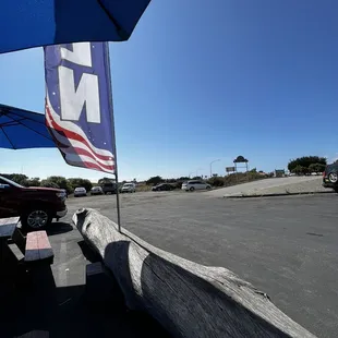 Outside