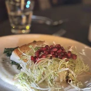 MSC Certified Chilean Seabass with pomegranate