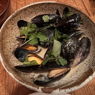 Steamed Mussels