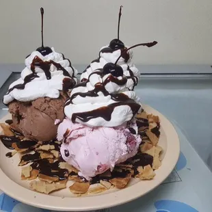 Our Special Birthday Dessert served Family Style!!