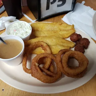 2 piece catfish onion rings