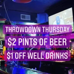 a bar with neon lights