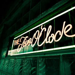 a neon sign