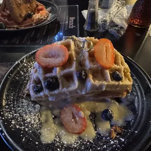 Loaded Chicken and Waffles