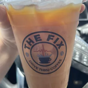 Cold Brew with spiced brown sugar and oat milk