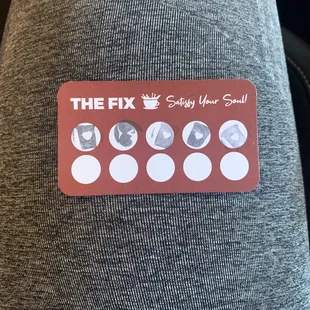 Stamp card keeps me coming