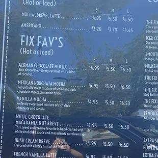 Cool drink options