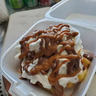 Filled loaded waffle