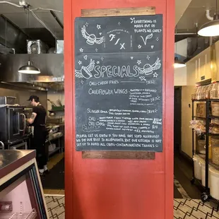 Specials board