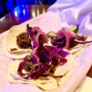 BBQ Beef Tacos.