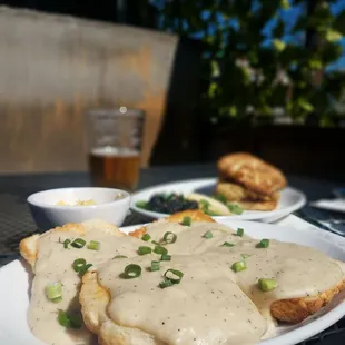 Vegetarian Biscuits and Gravy ... side of scrambled eggs.