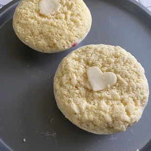 Personal sized triple berry and raspberry apple! (BEFORE)